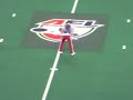 rubber boy at the saber cats game