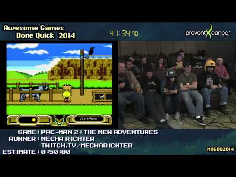 Pac-Man 2: The New Adventures :: SPEED RUN Live (1:00:44) by Mecha Richter #AGDQ 2014