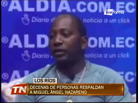 Decenas de personas respaldan a Miguel Ángel Nazareno