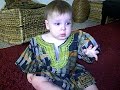 baby shali fleshel is dressed up and ready to zulu dance