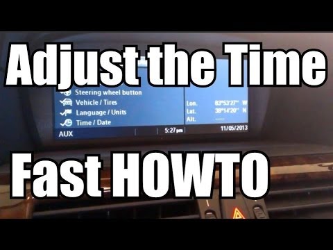 how to set bmw clock
