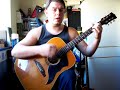 audioslave   like a stone acoustic cover