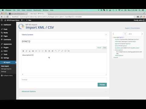 how to import xml into wordpress