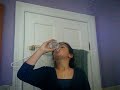 drinking a whole aqua pod