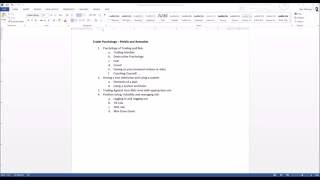 Trader Psychology -  Pitfalls and Remedies - An Art of Chart Educationa