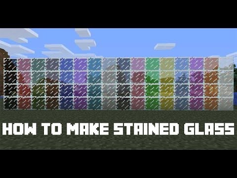 how to dye glass in minecraft ps3