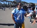 Los-Enanos; Joey Drinking a Beer Before a Charger Game