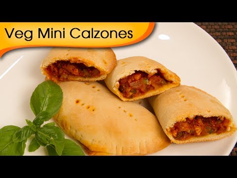 Veg Mini Calzones | Easy To Make Italian Filled Oven Bread Recipe By Ruchi Bharani