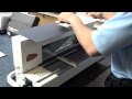 auto tab cutter is available with a range of pre fitted dies. the keypad makes it quick and easy to input the tabs and the movable tabbing guide automatically moves to the next tab.