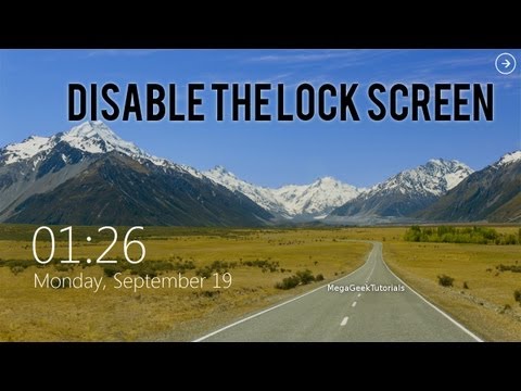 how to lock screen windows 8