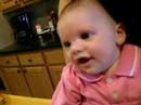 Audrey almost 4 months, laughing