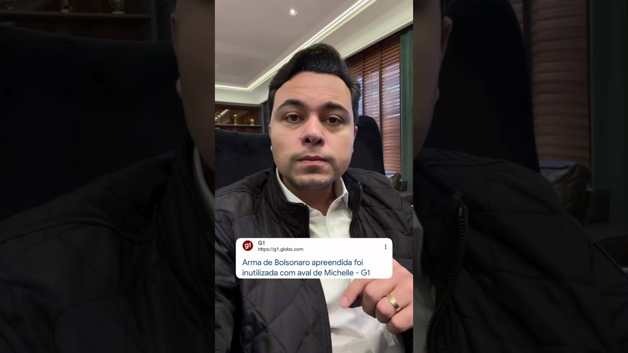 Sobre a arma do presidente Bolsonaro apreendida em blitz: ASSUNTO ENCERRADO!