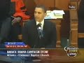 Sen. Barack Obama invokes Dr. Martin Luther King Jr., at his old church in Atlanta, to talk of the need for unity, in place of division.