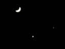 Jupiter, Venus and the Moon for one show only Jupiter, Venus and the Moon for one show only