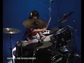 lady drummer doing drum cover of letters to you.