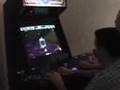 Atari Blasteroids on arcade cabinet - 2 players