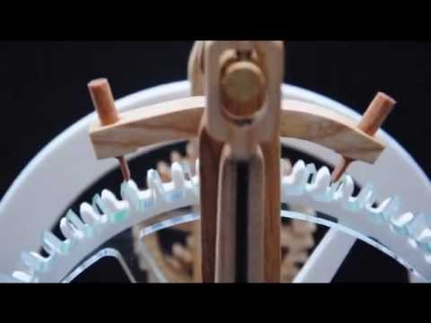 Brian Law - Video of clock 12 prototype. Full plans and dxf files at www.woodenclocks.co.uk.