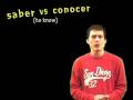 02 Spanish lesson - Present: saber vs conocer