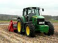 John Deere 7530 bouncing with rotary spader