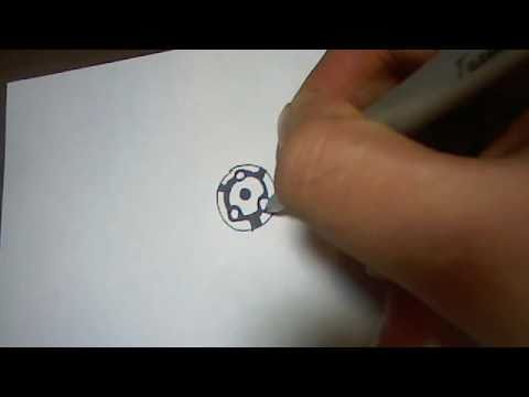 how to draw uchiha symbol