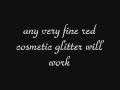 ruby red glitter lips tutorial