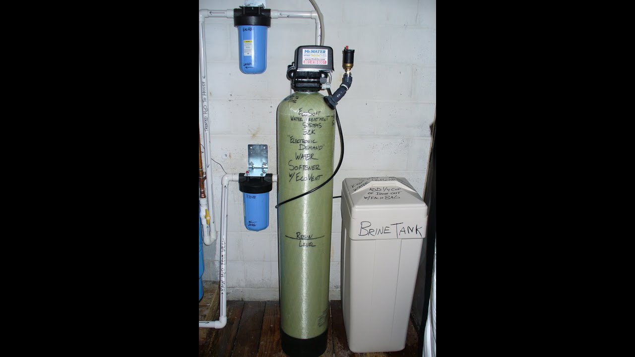 Patented Water Softener with Closed Pressure Aeration in Jefferson, Maryland (2010) (no sound)