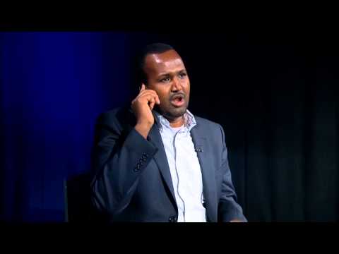 Jamal Osman speaks to al-Shabaab spokesman Sheikh Ali Dheere