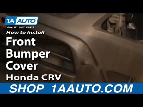 How To Install Replace Front Bumper Cover Honda CR-V 02-06 1AAuto.com