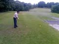 Ste Baines widnes  teeing off at allerton golf club course