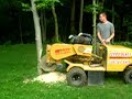 Rayco Stump Grinder takes down tree