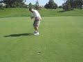 Martin Rollinson demonstrates the perfect putt in Roseville, CA - Mother's Day 2009