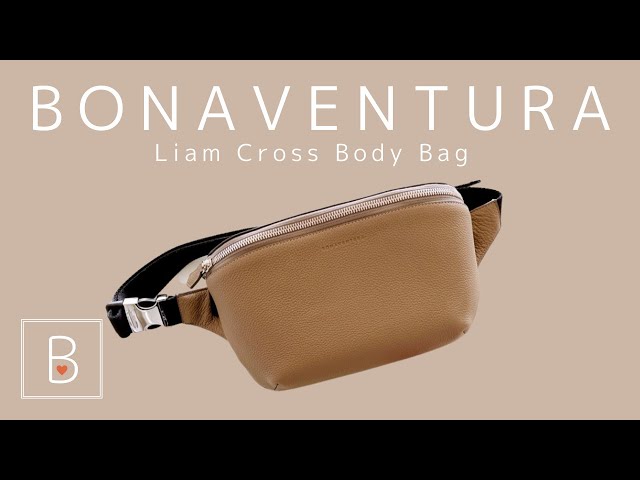 ボナベンチュラのリアム クロスボディバッグ シュリンクレザーを