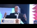 Doha Bank CEO Dr. R. Seetharaman addressing the gathering at the Bank’s Knowledge Sharing Event in Hyderabad, India on 21-Nov-2015