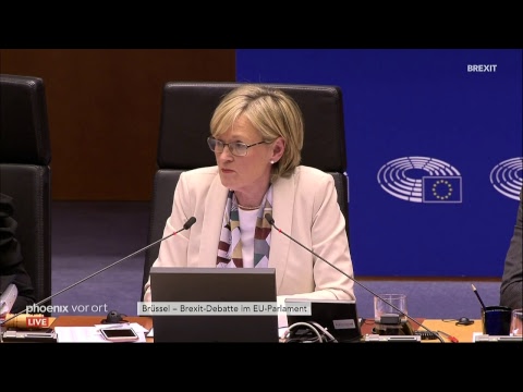 Debatte im EU-Parlament in Brüssel zum Brexit am 03.0 ...