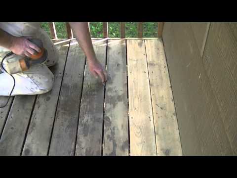 how to use belt sander on deck
