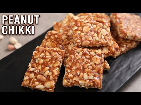 d Peanut Chikki | How To Make Peanut Jaggery Bar | Shengdana Chikki | Peanut Chikki Recipe | Ruchi