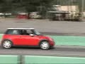 Mini Cooper at the drags.