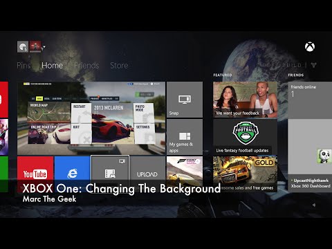 how to change xbox one background