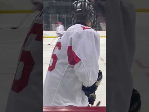 Warning up at The Spokane Chiefs Main Camp 2023