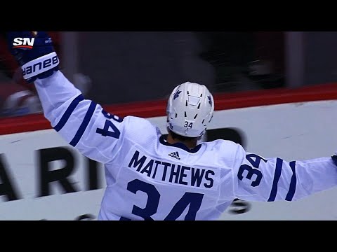 Video: Auston Matthews curls, drags and scores 1st NHL goal in Arizona