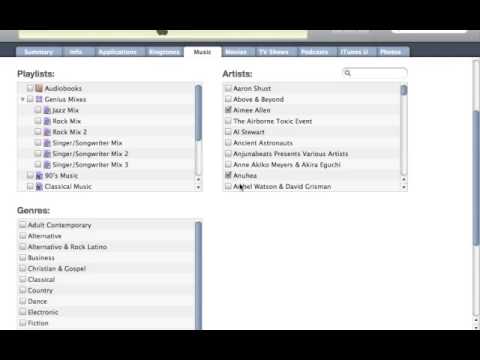 how to sync itunes lp to ipod