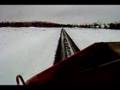 CN Rail in cab view of Q106 Part 1; blowing for a crossing