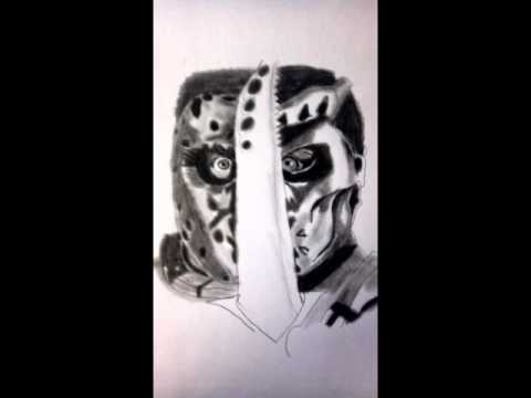 how to draw jason x step by step