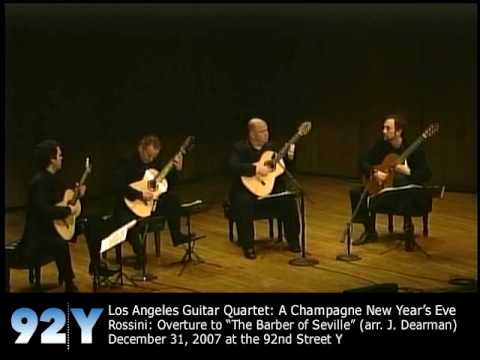 guitarquartet - http://92Y.org/Concerts Los Angeles Guitar Quartet: A Champagne New Year's Eve - Rossini: Overture to