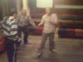 Karl and David Drunk Wrestling