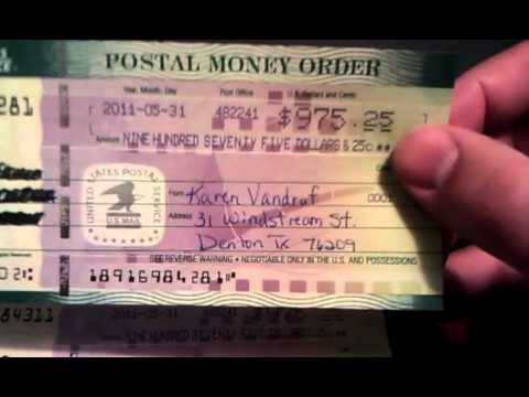 how to fill postal money order