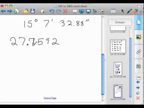 how to turn dms into degrees