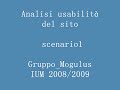 Gruppo Mogulus-analisi scenario Gruppo Mogulus-analisi scenario