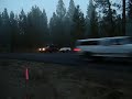 Jeep Xj towing 2 trailers (Just F-ing around in Central Oregon)