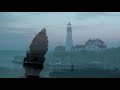 Portland Head Light House sunset in the WInter High Definition